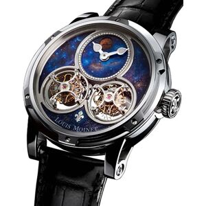 Archive Louis Moinet Watch Sideralis White Gold Limited Edition - Blue