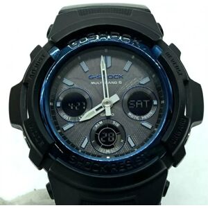 Casio G-SHOCK Watch AWG-M100A-1AER  G-Shock Analog-digital Radio Solar Black x Blue