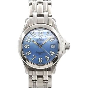 OMEGA Seamaster 120m 2581 88 Ladies Watch Date Blue Shell Quartz