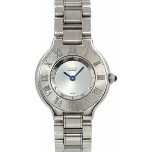 Cartier Must21 Vantian W10109T2 Women's Watch Silver Dial Quartz