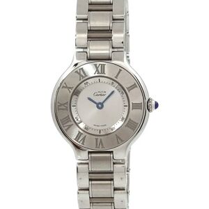 Cartier Must21 Vantian W10109T2 Women's Watch Silver Dial Quartz