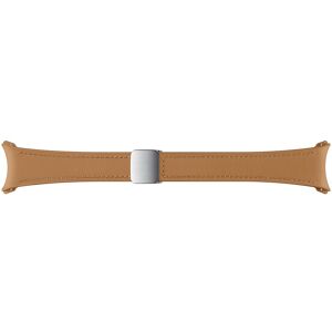 Samsung D-Buckle Hybrid Eco-Leather Band (Slim, S/M) for Galaxy Watch6 in Camel (ET-SHR93SDEGEU)