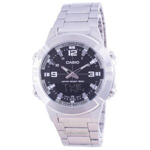 Casio Analog Digital World Time Stainless Steel AMW-870D-1A AMW870D-1 Men's Watch