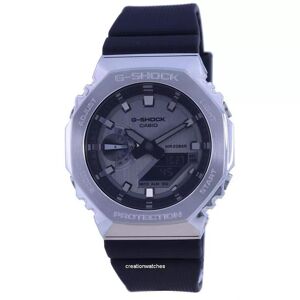 Casio G-Shock Metal Covered Analog Digital Resin Strap GM-2100-1A GM2100-1 200M Men's Watch