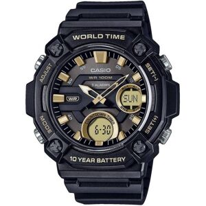 Casio Youth Analog Digital Resin Black Dial Quartz AEQ-120W-9AV AEQ120W-9 100M Men's Watch