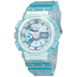 Casio G-Shock Analog Digital Virtual Worlds Translucent Light Blue Multicolor Dial Quartz GMA-S110VW-2A 200M Women's Watch