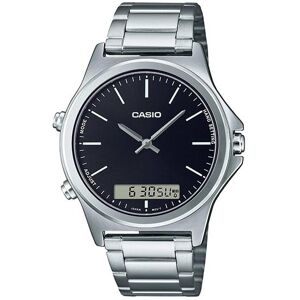 Casio Analog Digital Black Dial Stainless Steel MTP-VC01D-1E MTPVC01D-1 Men's Watch