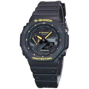 Casio G-Shock Caution Yellow Mobile Link Analog Digital Resin Strap Black Dial Solar GA-B2100CY-1A 200M Men's Watch