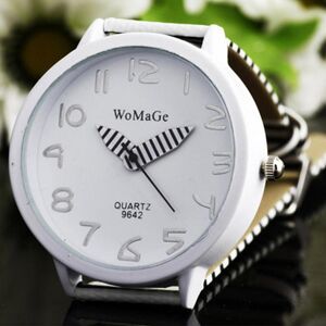 All in Fashion Mall Women's Watches Color Striped Strap Round Case Casual Quartz Analog Wrist Watch Clock