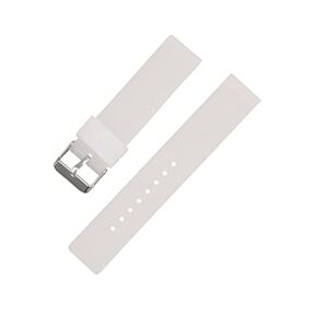 MSEURO 12mm 14mm 16mm 18mm 20mm 22mm 24mm Silicone Replacement Watch Band Strap Universal Rubber Sport Watchband Bracelet Accessories (Color : Half transparent, Size : 24mm)