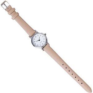 Leadthin Women's Quartz Watch, Quartz Watch Round Dial Faux Leather Adjustable Strap No Delay -Checking High Accuracy Exquisite Sweet Wristwatch Timepiece