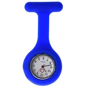 China Silicone Nurse FOB Watch Tunic Brooch for Doctors, Paramedic, Chefs Analog Quartz Movement (Blue)