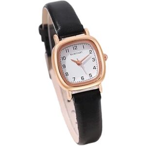 Leadthin Women's Quartz Watch, Quartz Watch Square Dial Adjustable Faux Leather Strap No Delay -Checking High Accuracy Exquisite Commute Wristwatch