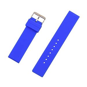 MSEURO 12mm 14mm 16mm 18mm 20mm 22mm 24mm Silicone Replacement Watch Band Strap Universal Rubber Sport Watchband Bracelet Accessories (Color : Blu, Size : 12mm)