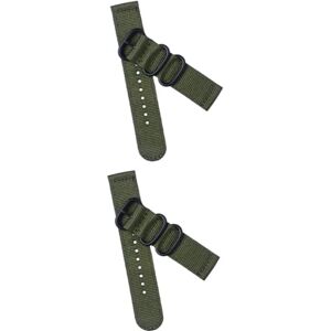 Holibanna 2pcs Mens Watch Bands Watch Straps Wristbands for Men Canvas Watch Strap Mens Wrist Watch 18mm Watch Strap Watch Bands for Men Wrist Wraps Vegetarian Diet Man Breathable