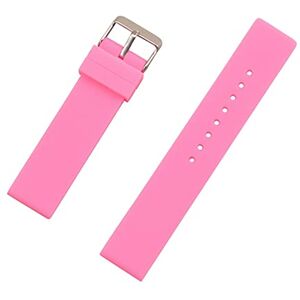 MSEURO 12mm 14mm 16mm 18mm 20mm 22mm 24mm Silicone Replacement Watch Band Strap Universal Rubber Sport Watchband Bracelet Accessories (Color : B, Size : 20mm)