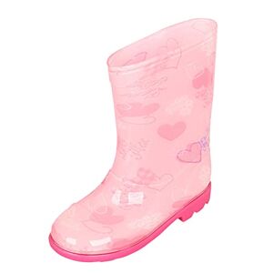 Generic Vegan Shoes Women Wide Width Toddler Rain Boots Baby Rain Boots Short Rain Boots For Toddler Easy On Lightweight Rain Women (Hot Pink, 11)
