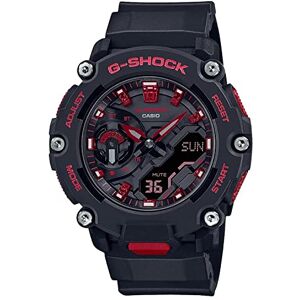 Casio GA-2200BNR-1A G-Shock Analog Digital Quartz 200M Mens Watch Blue - Adult, Black, Digital