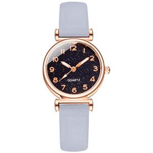 SHITOUJI Star Stylish Watch Quartz Digital Belt Minimalist Lady Gift Women's Watch Womens Small Watch (G, One Size)