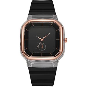 Singular-Point Business Watches-Men's Women's Square Watch, Silicone Strap Watch Waterproof Analog Quartz Watch Fashion Sports Watch Business Watch Gift