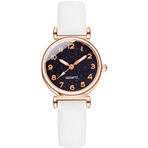 SHITOUJI Star Stylish Watch Quartz Digital Belt Minimalist Lady Gift Women's Watch Womens Small Watch (D, One Size)