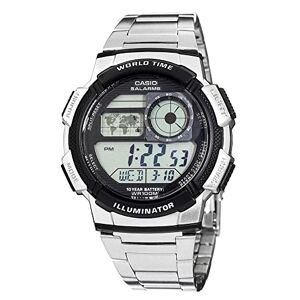 Casio Men's Analogue-Digital Quartz Watch with Stainless Steel Strap AE-1000WD-1AVEF