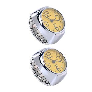 Hemobllo 2pcs Mini Ring Watch Ladies Digital Watches Watch Rings for Women Novelty Watches Ladies Watches Ring ` Quartz Ring Watch Creative Ring Watch Gift for Modern Ring Man Rome Jewelry