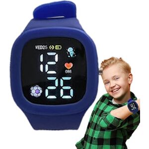 Generic 1pc Kids Wristwatch - Kids Digital Sport Watch, Silicone Waterproof Kids Watch Square Wristwatches Colorful Led Display Silicone, Multi-Function Digital Watches Educational Toys for Boys and Girls