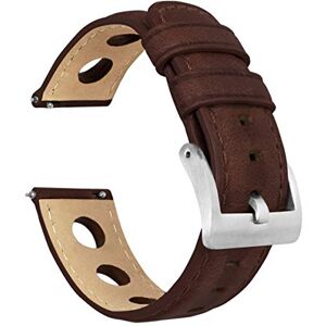 Barton Watch Bands 23mm Chocolate - BARTON Rally Horween Leather Watch Bands - Quick Release - Choose Strap Color & Width