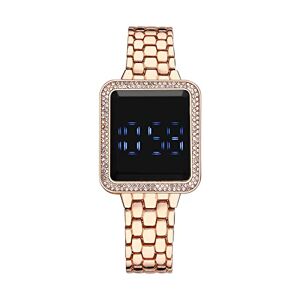 Generic Women%27s+Watches The Trend LED Display Touchs Large Screen Ladies' Electronic Watches Luxury Diamond Watches Nylon Watches (Rose Gold, One Size)