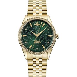 Vivienne Westwood The Wallace Ladies Quartz Watch with Green Dial & Gold Stainless Steel Bracelet VV208GDGD