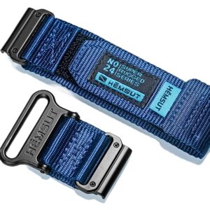 VhoMes Watch Band Nylon 20 22 26mm Sports Wrist Strap (Color : 121GRM-BLU, Size : 20MM_S)