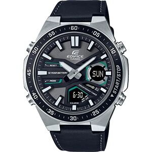 Casio Men's Analogue-Digital Quartz Watch with Leather Strap EFV-C110L-1AVEF