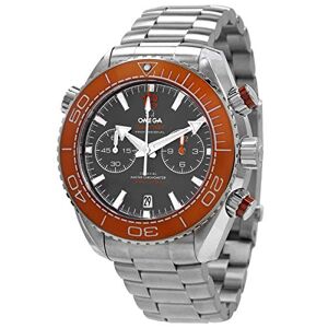 Omega Planet Ocean 600M Seamaster Chronograph Automatic Chronometer Grey Dial Men's Watch 215.30.46.51.99.001, Gray, Chronograph