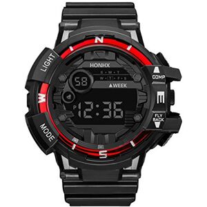 Caritierily Elegant Gift for Men Alarm Watch Quartz Digital Sport LED Men Fashion Rubber Date Sport Watch