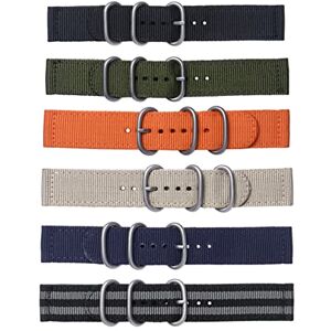 VALICLUD Watch Straps for Men Nylon Watch Band Nylon Strap with Buckle Mens Wrist Watch Wrist Wraps Watch Bands for Men Adjustable Watch Strap Correa Para Hombre Vegetarian Diet Man Fashion