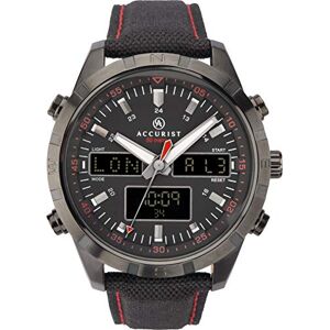 Accurist Mens Analogue-Digital Japanese Quartz Watch with Nylon Strap 7245