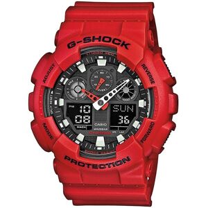 Casio G-Shock Mens Red Watch Ga-100b-4aer - One Size