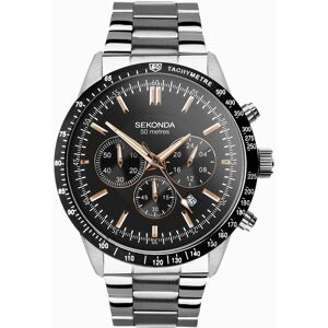 Sekonda Sekonda Velocity Chronograph Men's Watch   Stainless Steel Case & Bracelet with Black Dial   30023