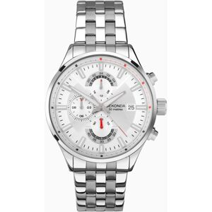 Sekonda Sekonda Speed Dual Time Men's Watch   Silver Alloy Case & Stainless Steel Bracelet with Silver-White Dial   30109