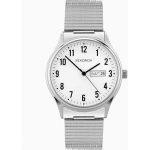 Sekonda Sekonda Easy Reader Ladies Watch   Silver Alloy Case & Stainless Steel Bracelet with White Dial   30122