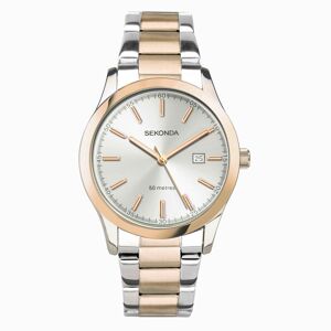 Sekonda Sekonda Taylor Ladies Watch   Two Tone Case & Stainless Steel Bracelet with Silver Dial   40474