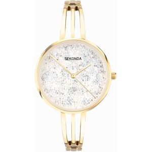 Sekonda Sekonda Stardust Ladies Watch   Gold Alloy Case & Bracelet with Silver Dial   40591