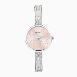 Sekonda Sekonda Celeste Starlet Ladies Watch   Silver Alloy Case & Bracelet with Pink Dial   40596