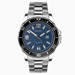 Sekonda Sekonda Dive Men's Watch   Silver Case & Stainless Steel Bracelet with Blue Dial   1512