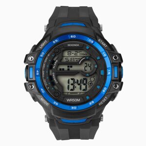 Sekonda Sekonda Digital Men's Watch   Black Case & Plastic Strap with Dial   1520