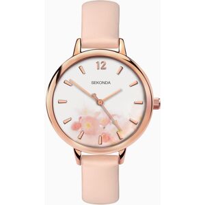 Sekonda Sekonda Ladies Watch   Rose Gold Case & PU Strap with White Dial   2624