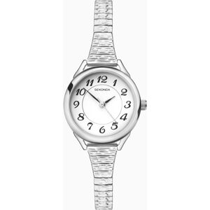 Sekonda Sekonda Easy Reader Ladies Watch   Silver Case & Stainless Steel Bracelet with White Dial   2638