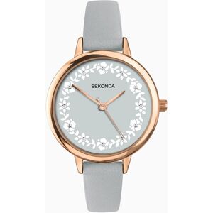 Sekonda Sekonda Ladies Watch   Rose Gold Case & PU Strap with Grey Dial   2819