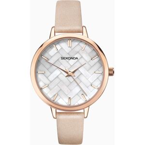 Sekonda Sekonda Ladies Watch   Rose Gold Case & PU Strap with White Dial   2826